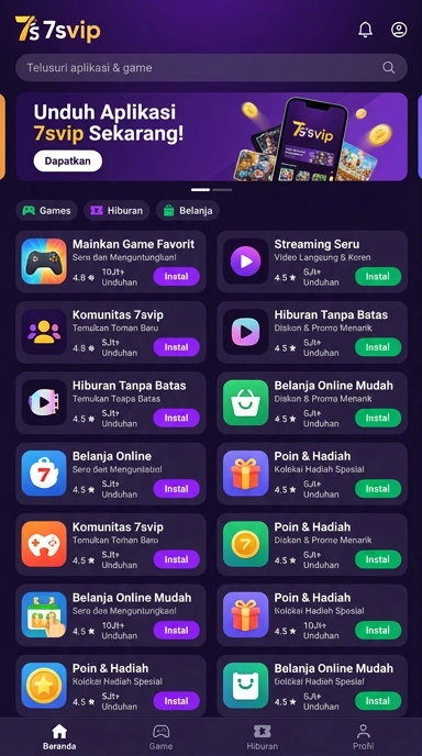 7svip - Pusat Akses Aplikasi Populer & Kanal Uji Terpercaya