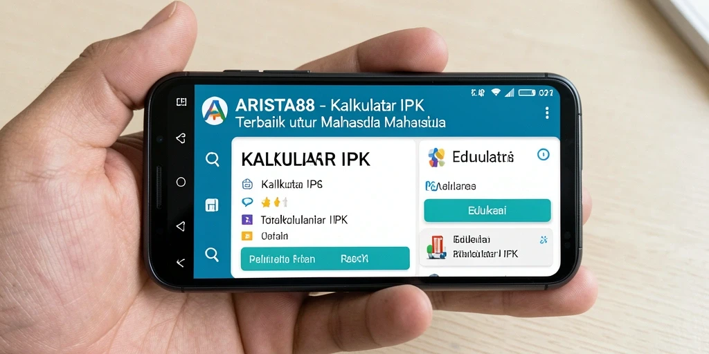 Antarmuka sederhana Kalkulator IPK ARISTA88 yang mudah digunakan.