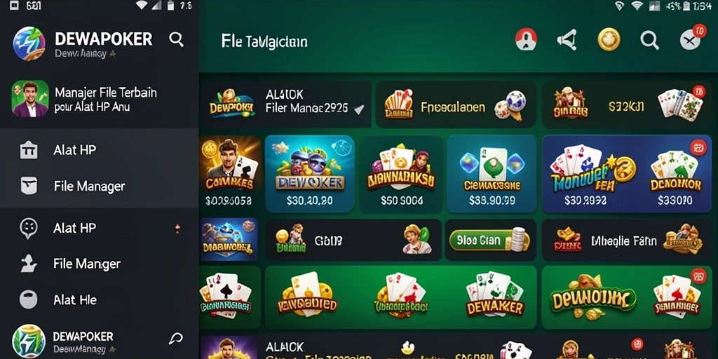 Tampilan antarmuka DEWAPOKER yang intuitif dan mudah digunakan.