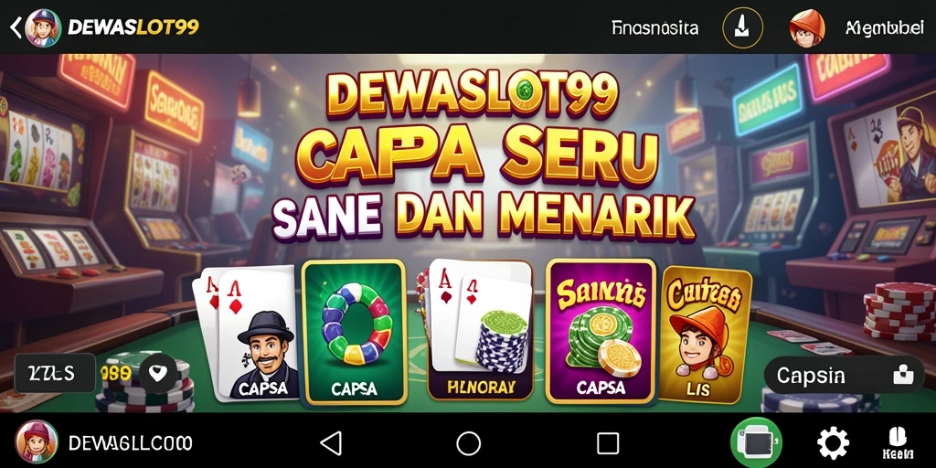 Tampilan antarmuka DEWASLOT99 saat bermain Capsa dengan teman.