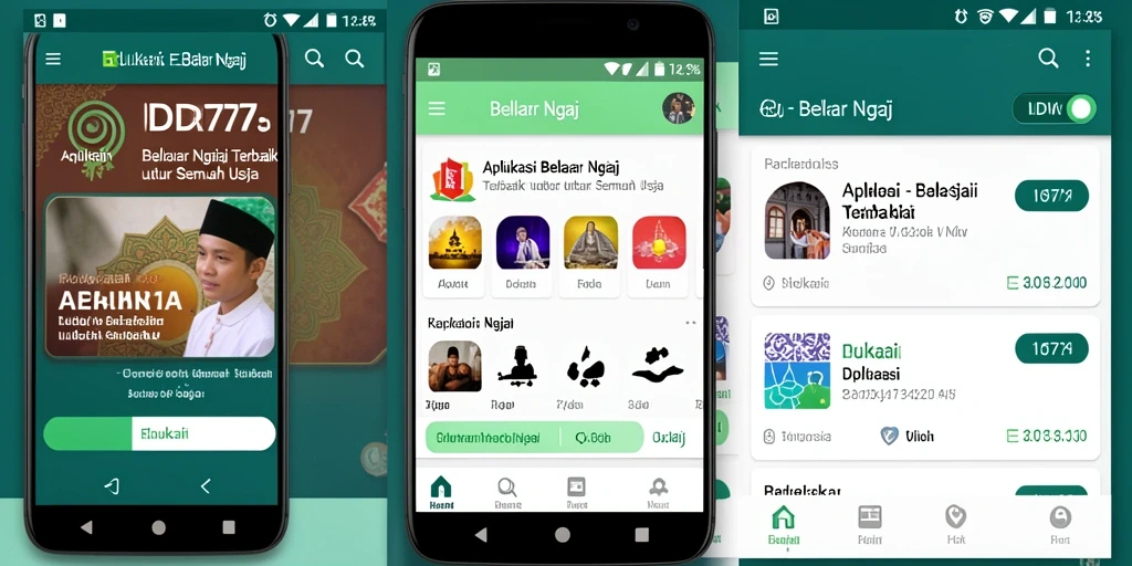 Antarmuka IDR77 yang sederhana dan efektif untuk belajar ngaji.