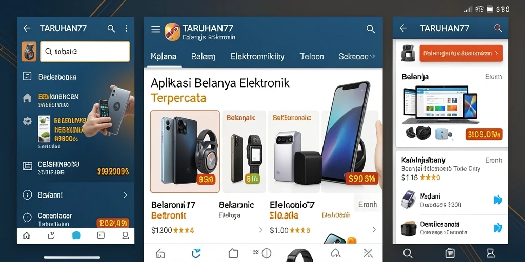 Tampilan antarmuka aplikasi TARUHAN77 yang menarik dan fungsional.