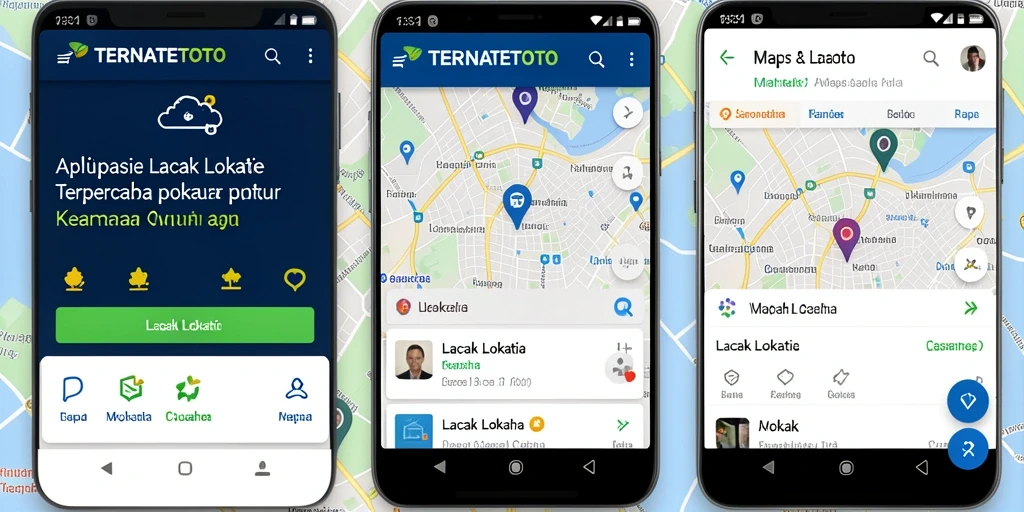 Tampilan antarmuka TERNATETOTO yang intuitif untuk pelacakan lokasi.