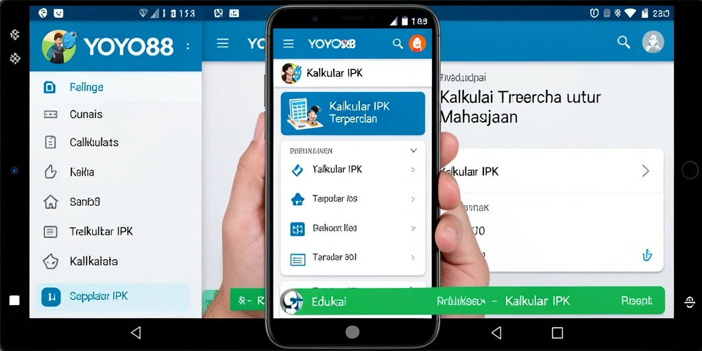 Tampilan antarmuka YOYO88 yang simpel dan fungsional untuk menghitung IPK.